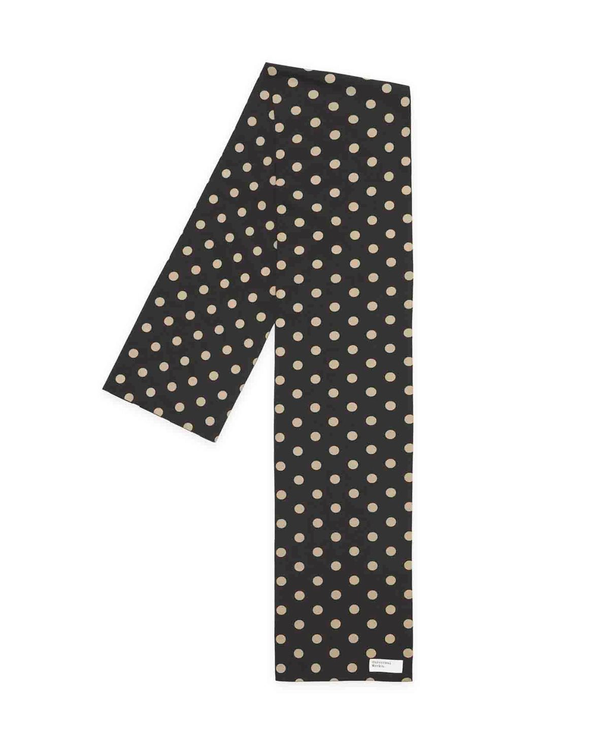 Evening Scarf Dot Print Black