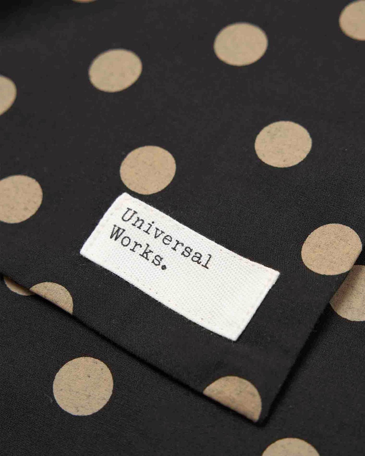 Evening Scarf Dot Print Black
