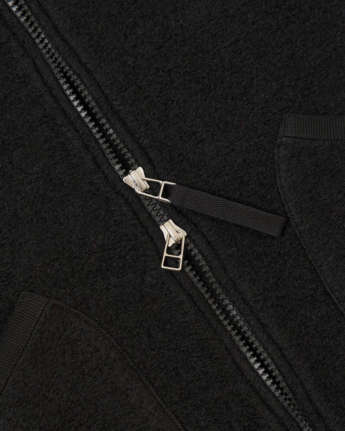 Zip Waistcoat Black
