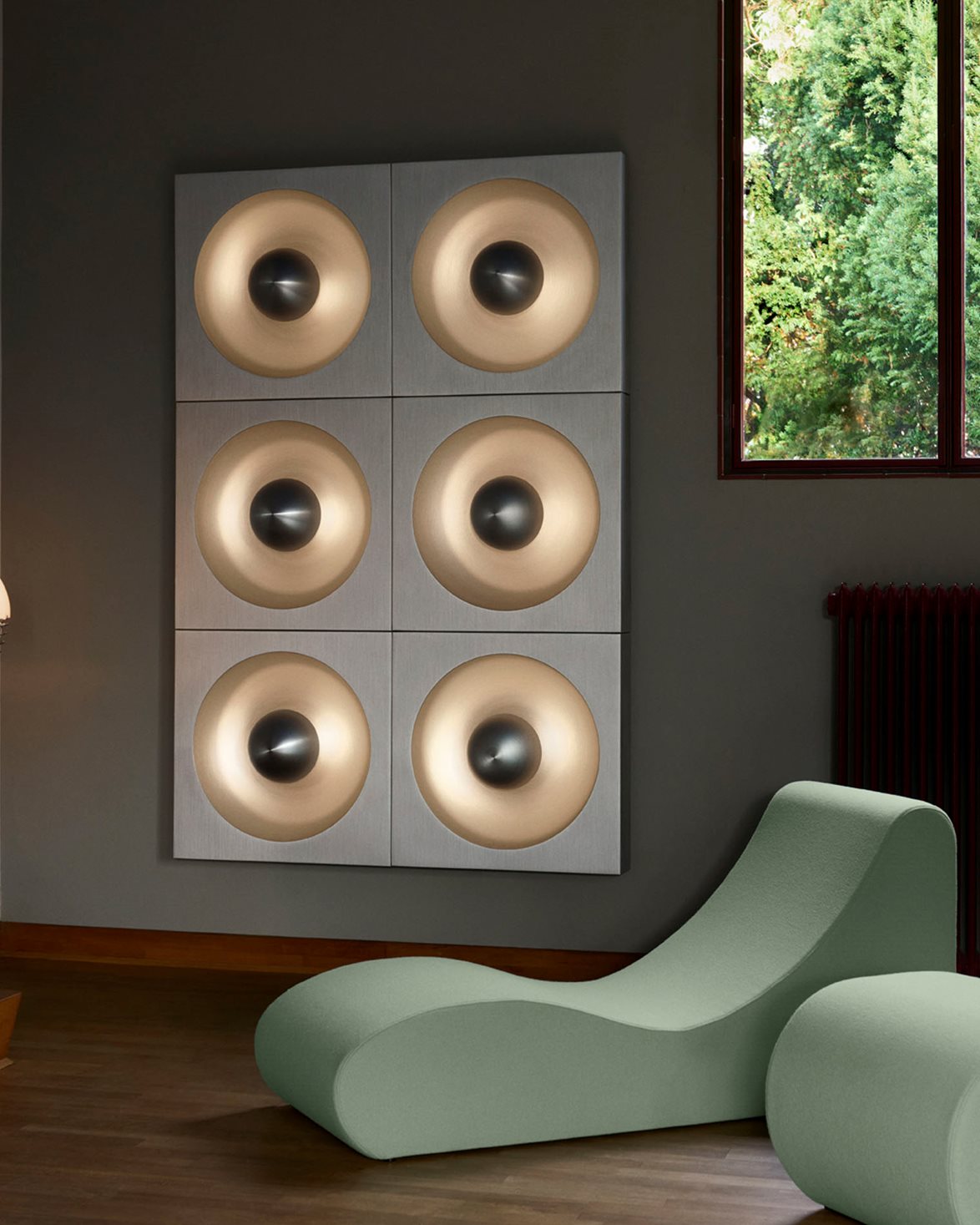 Spiegel Wall/Ceiling Lamp Brushed Aluminium