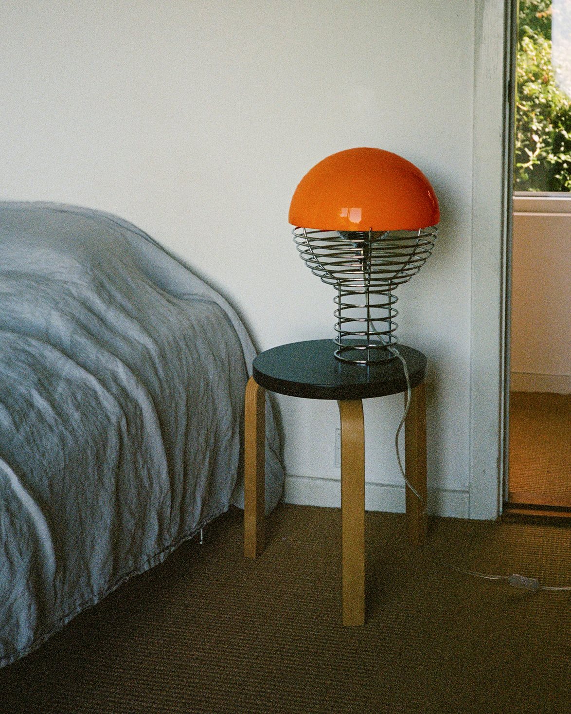 Wire Table Lamp Ø40 Chromeorange