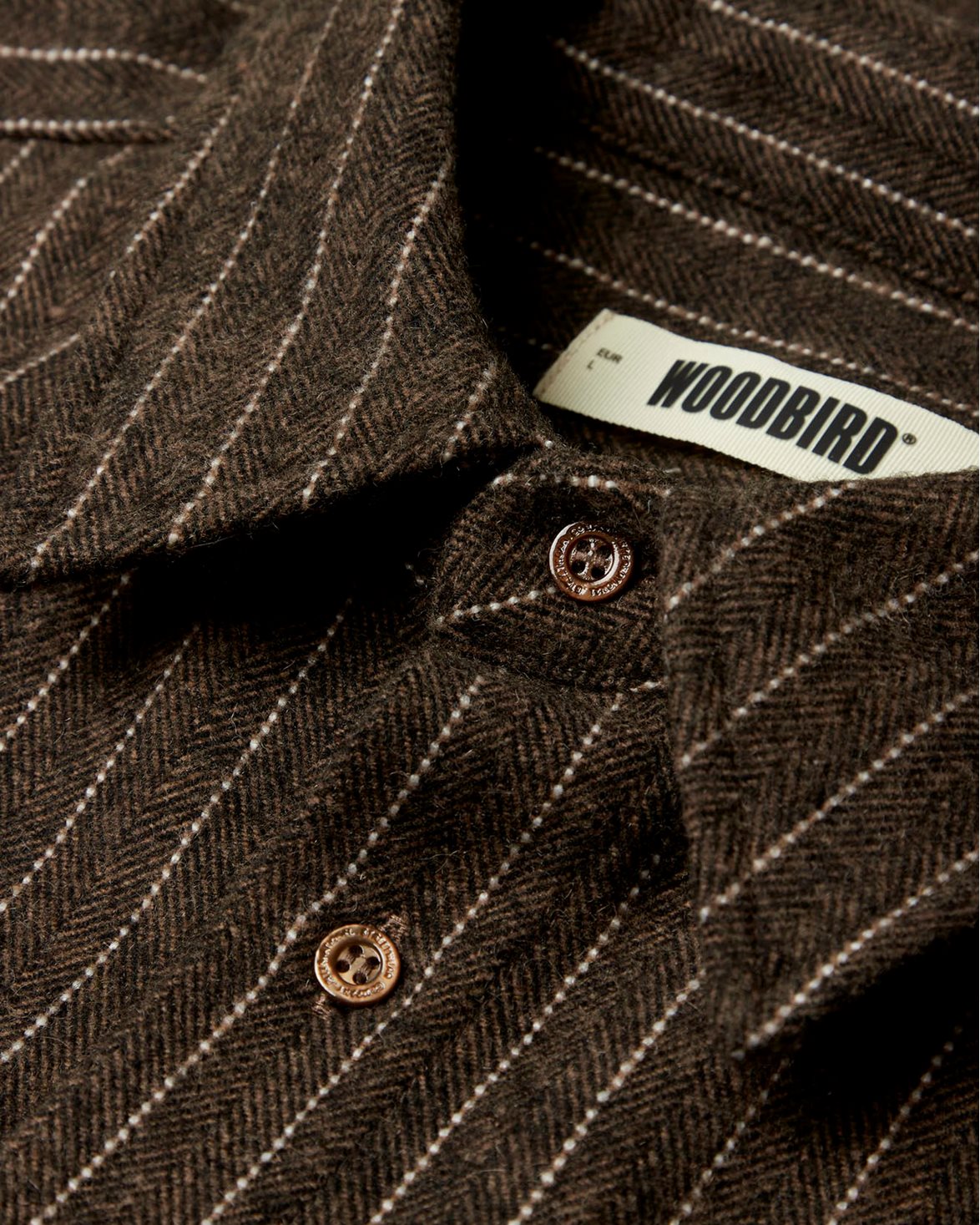 Buzo Herringbone Shirt Dark Olive
