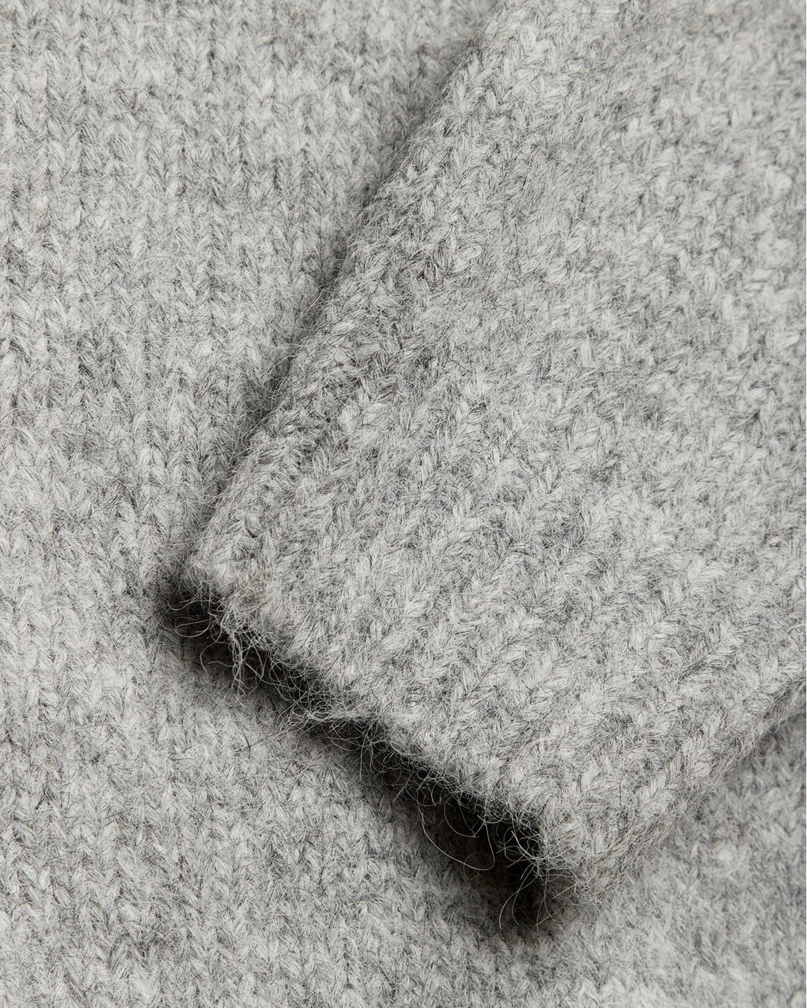 Kurt Mohairy Crew Dark Grey Melange