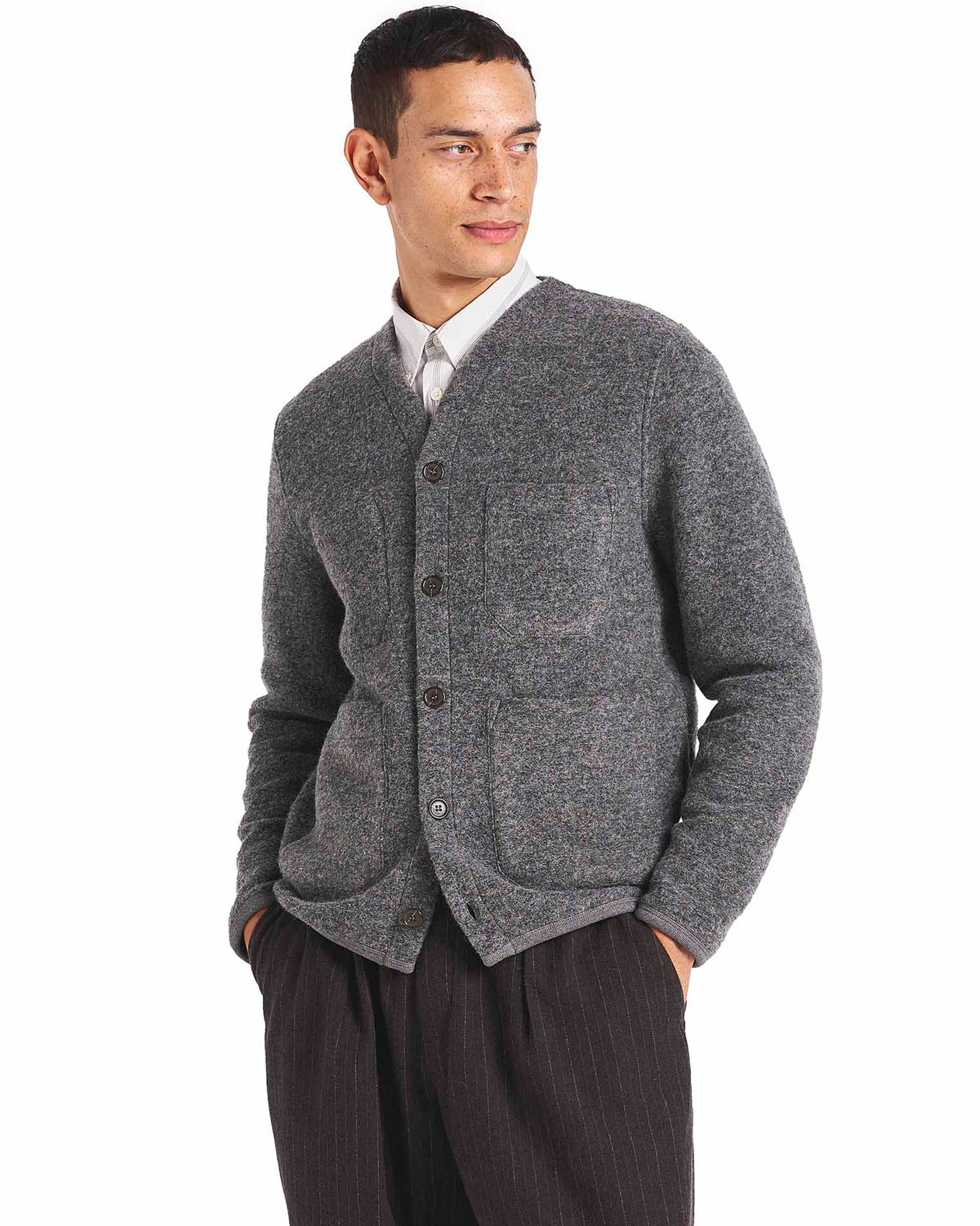 Cardigan Grey Marl