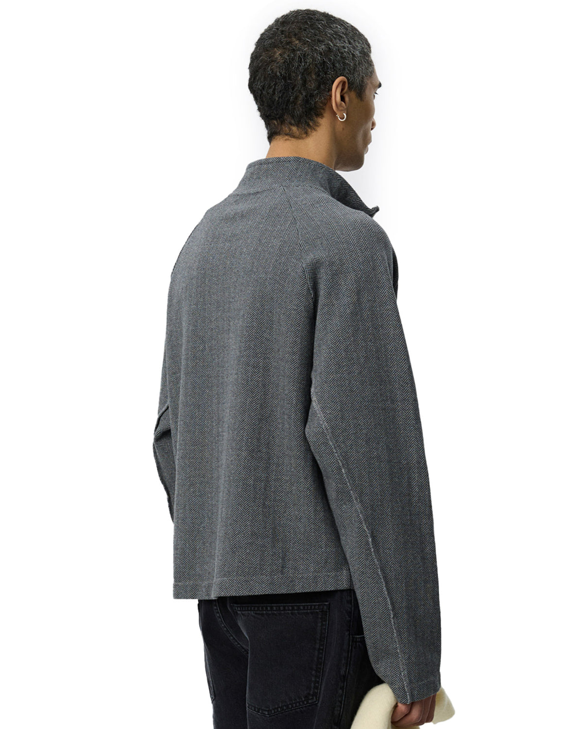 Leisure Zip Up Grey Herringbone