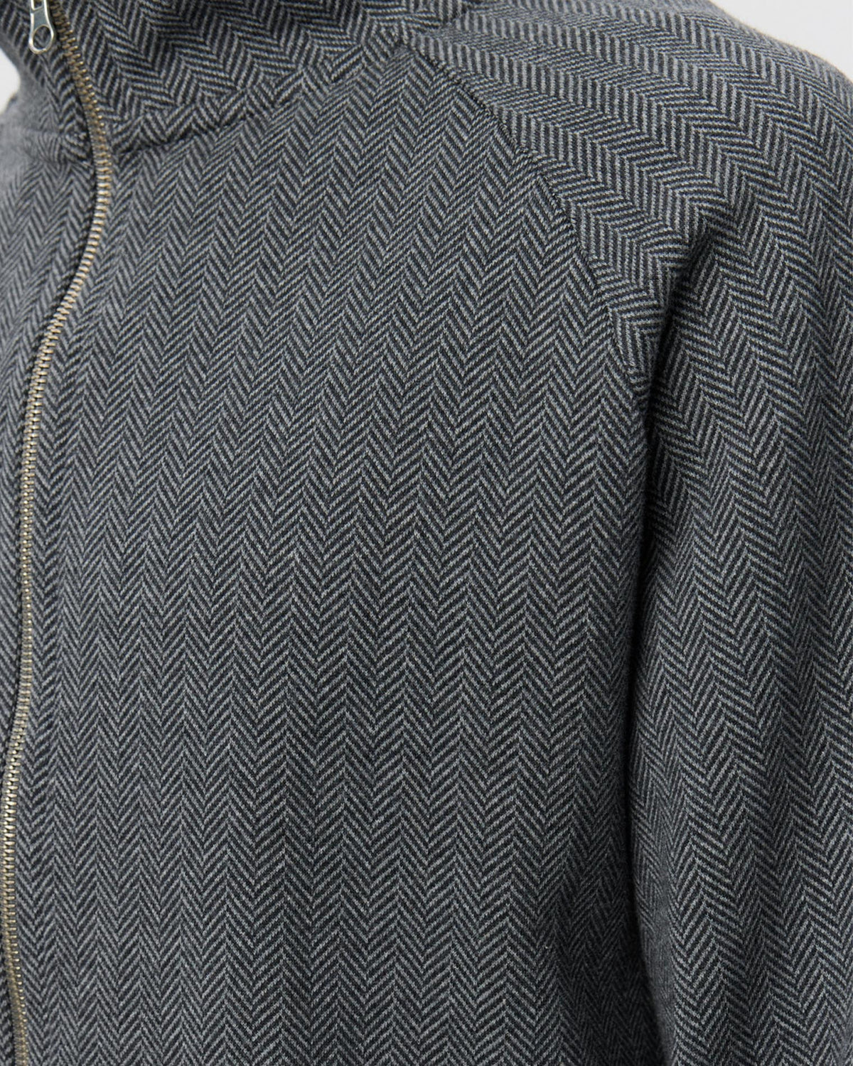Leisure Zip Up Grey Herringbone