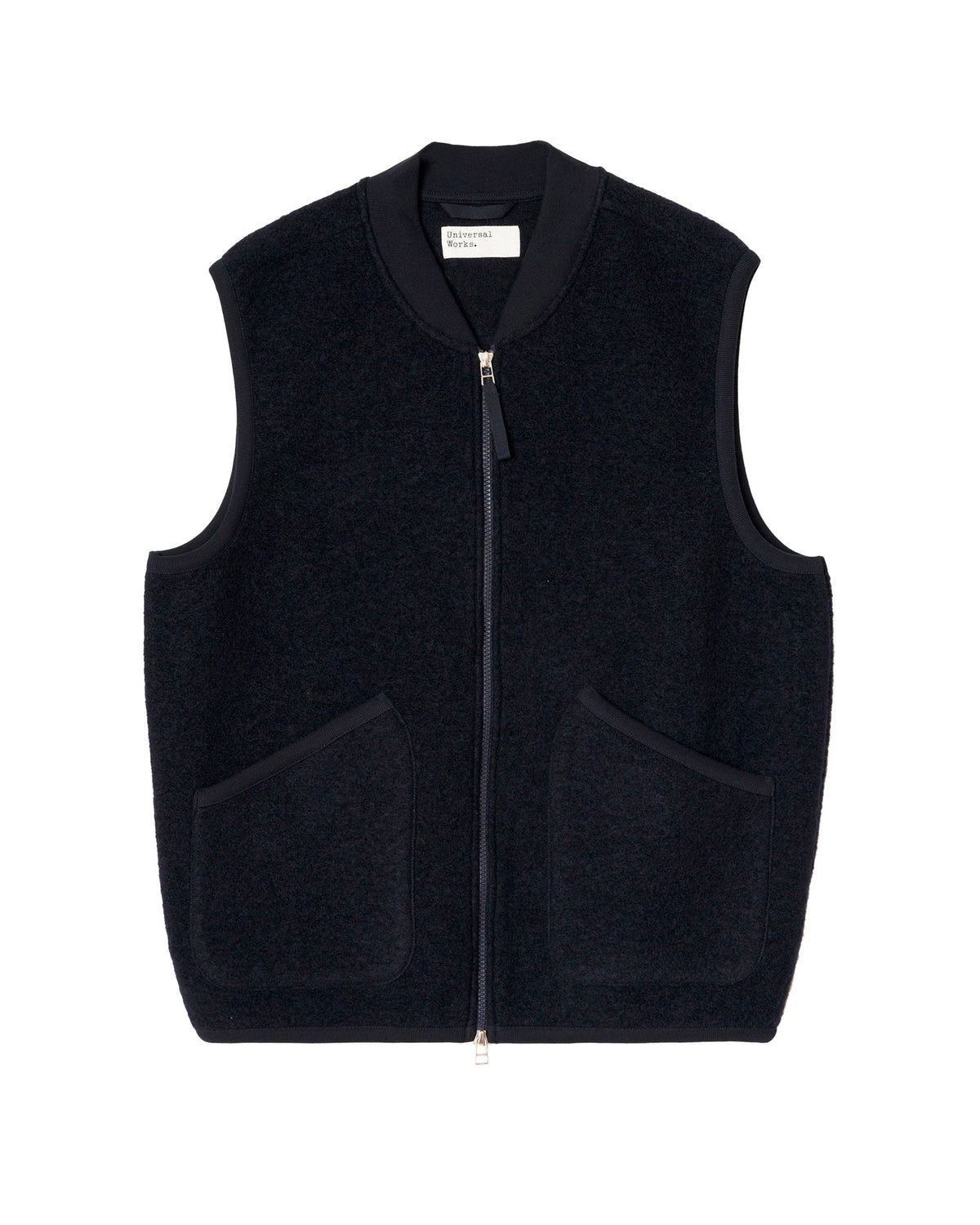 Zip Waistcoat Navy