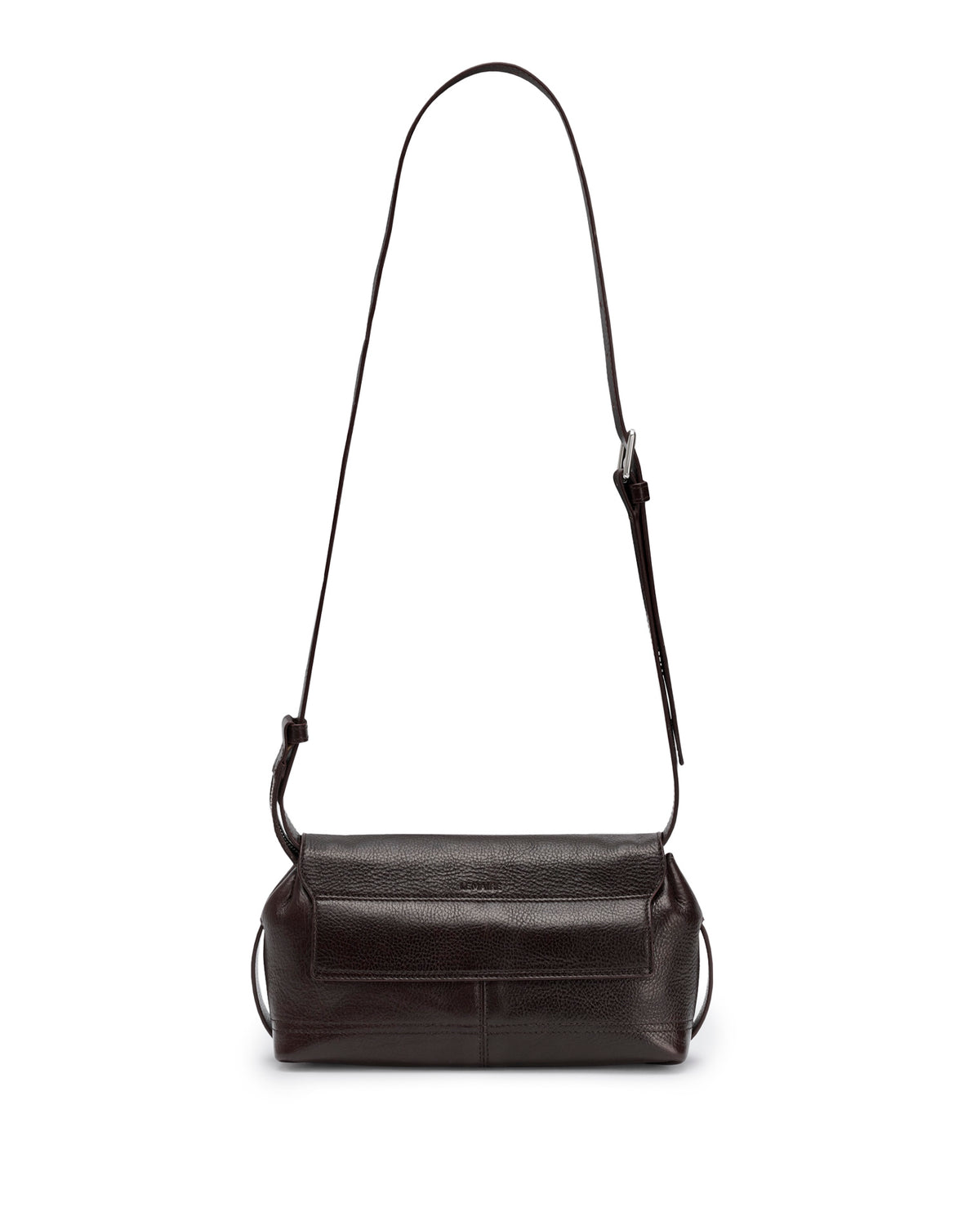 Small Gear Bag Glossy Vegetable Leather Espresso