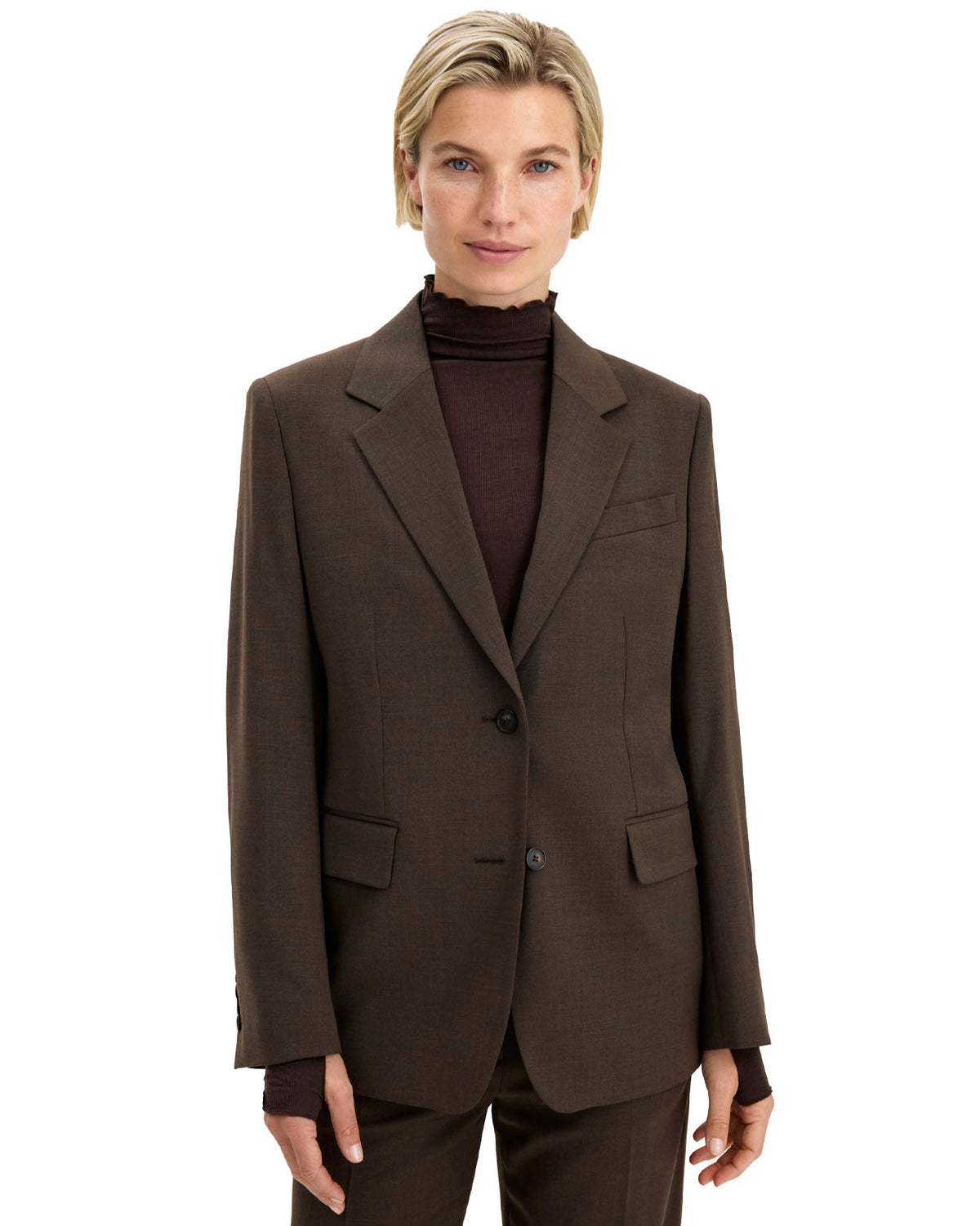 Delilah Blazer Walnut Brown