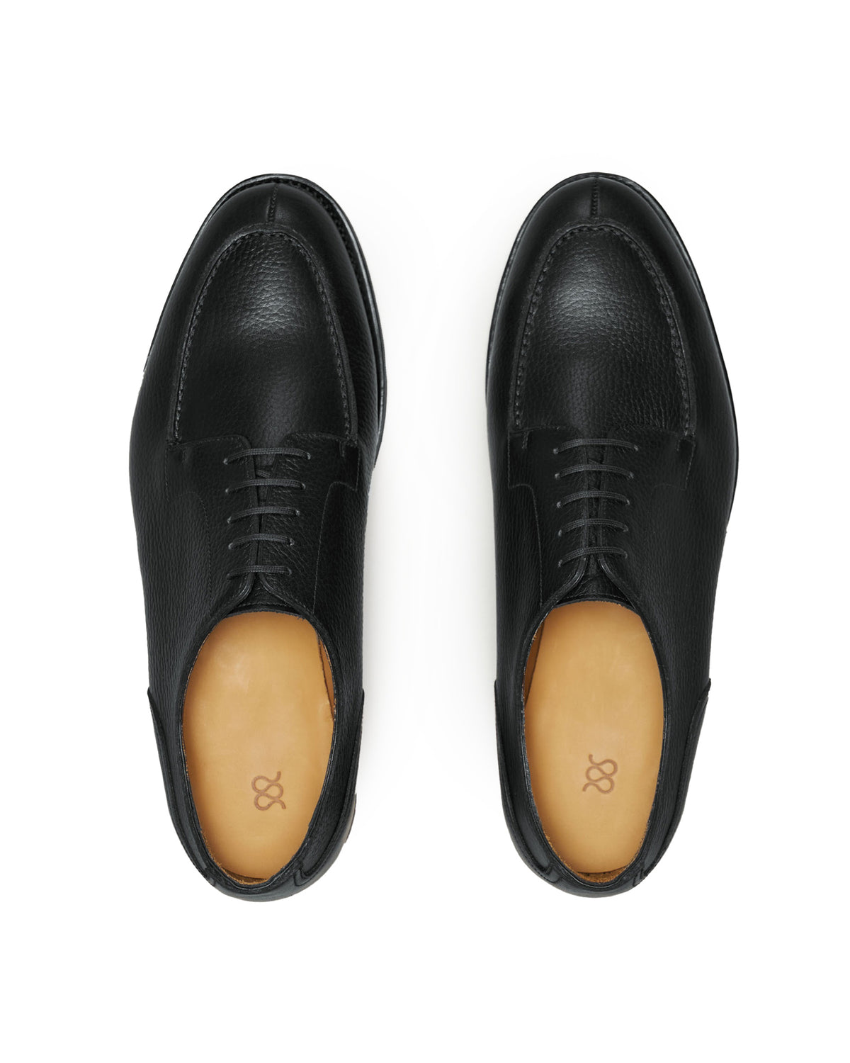 The Split Toe Derby Black Grain