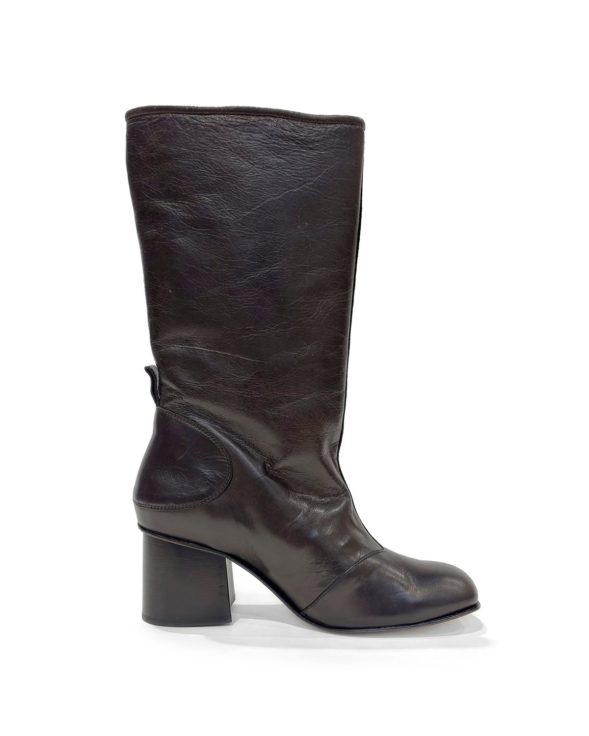 Strutter Boot Matted Brown Waxed Bovine