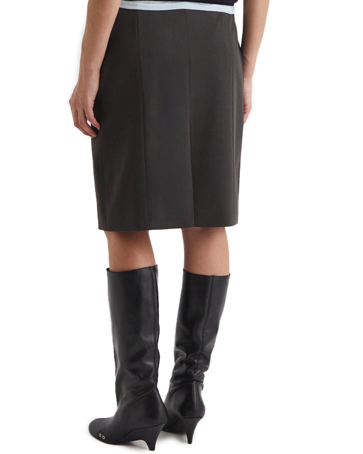 Carmina Tailored Skirt Brown