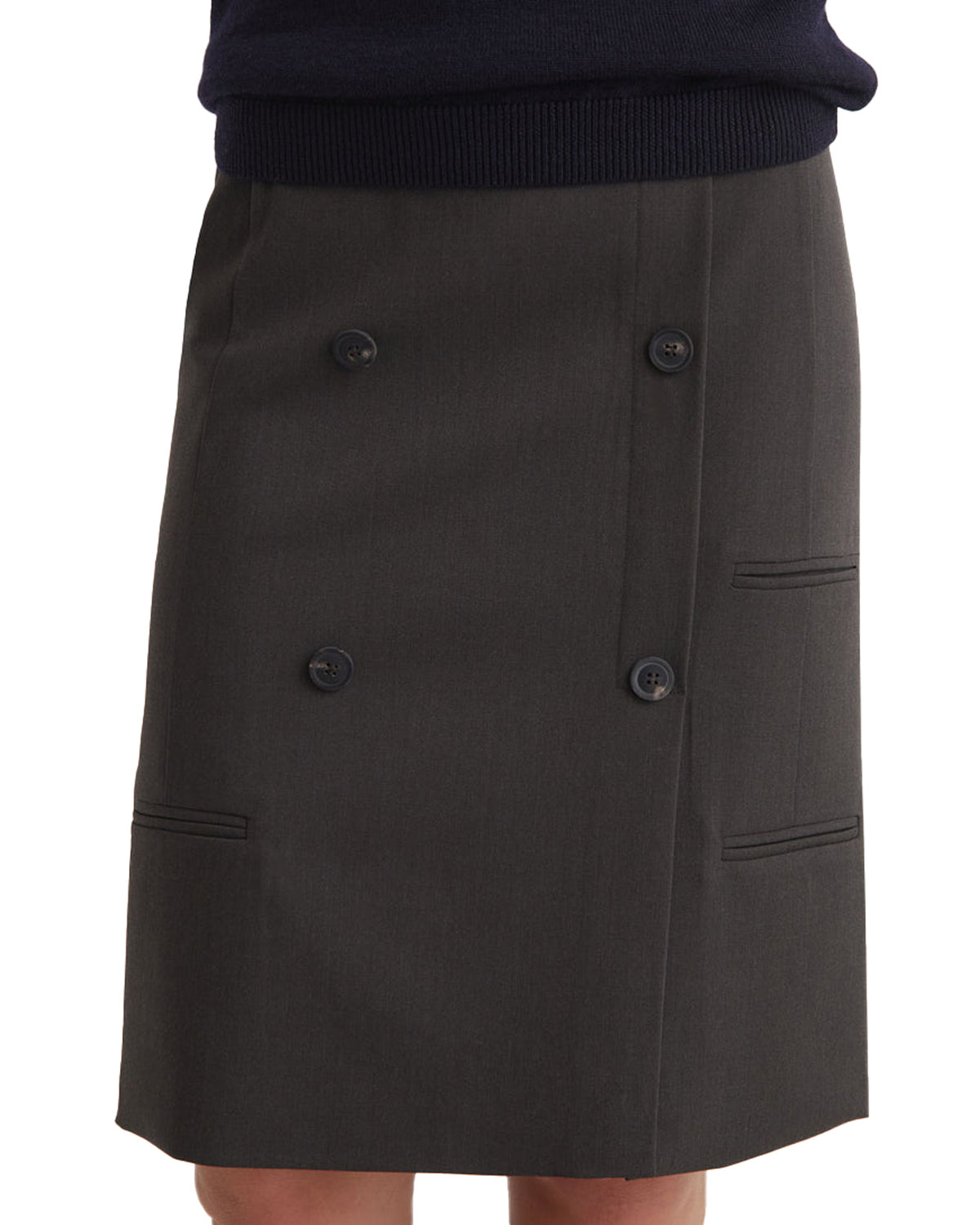 Carmina Tailored Skirt Brown