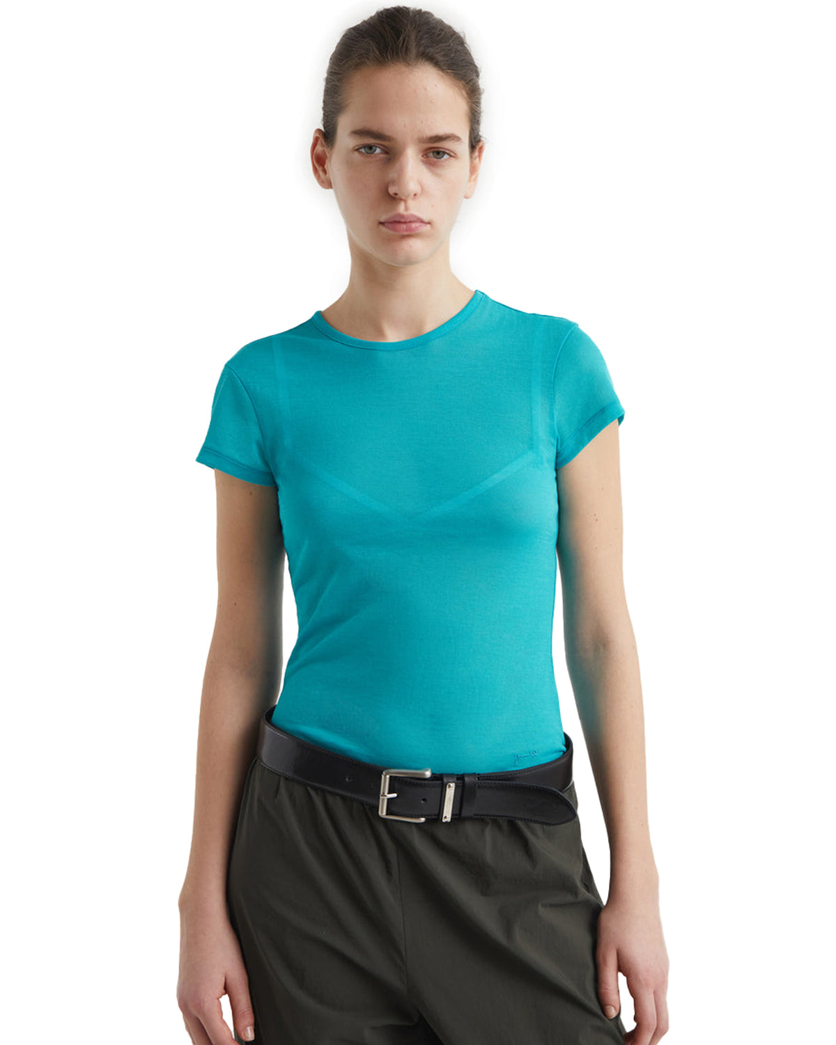 Oma Fitted Top Blue