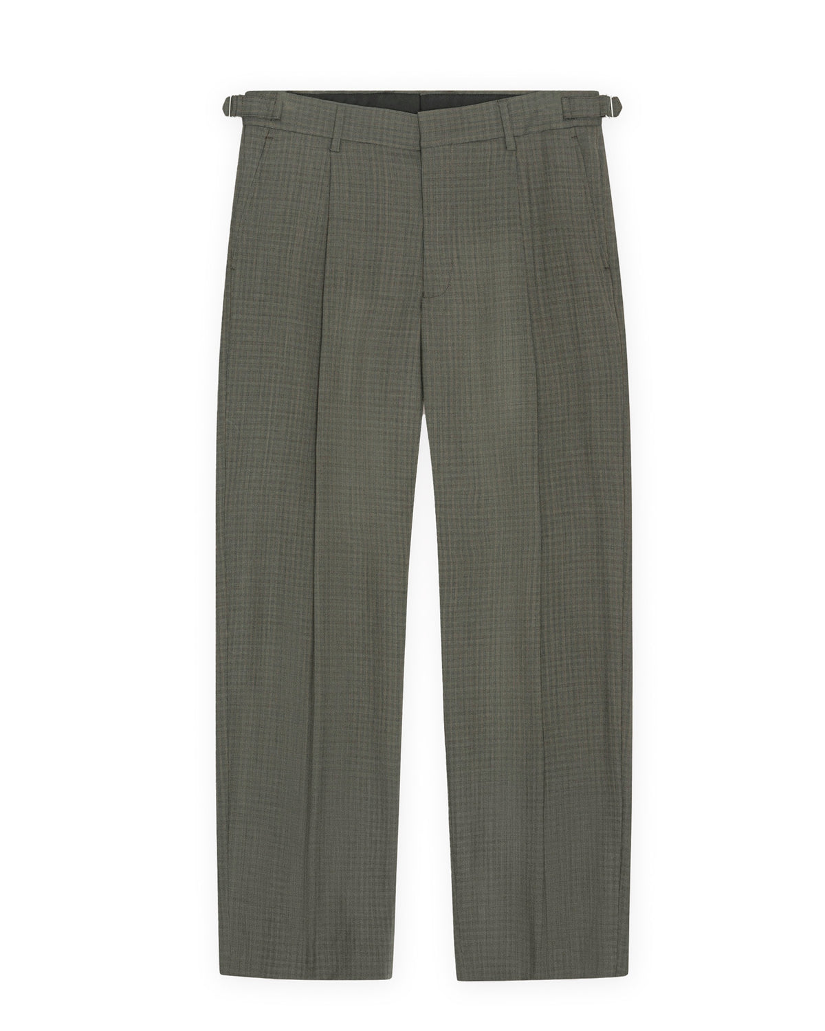 Kay Relaxed Fit Trousers Green Check