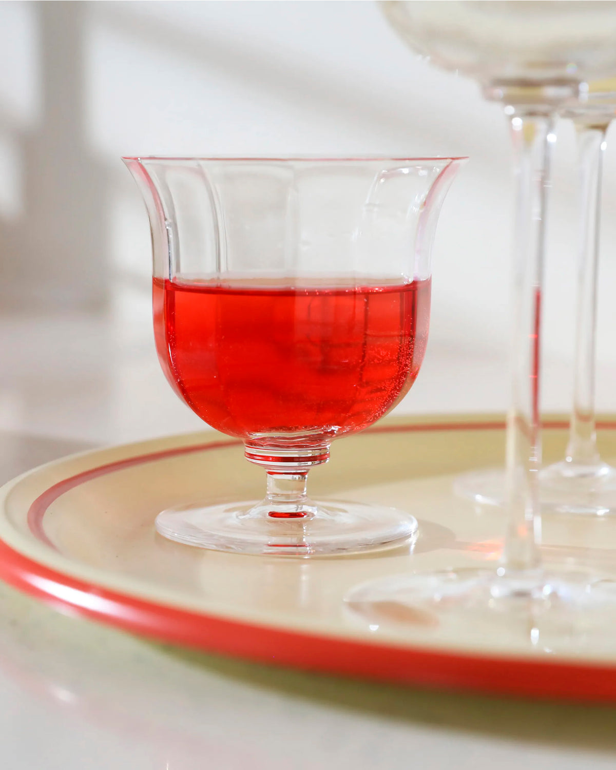 Water Glass Mano Crystal Set Of 2 Transparent