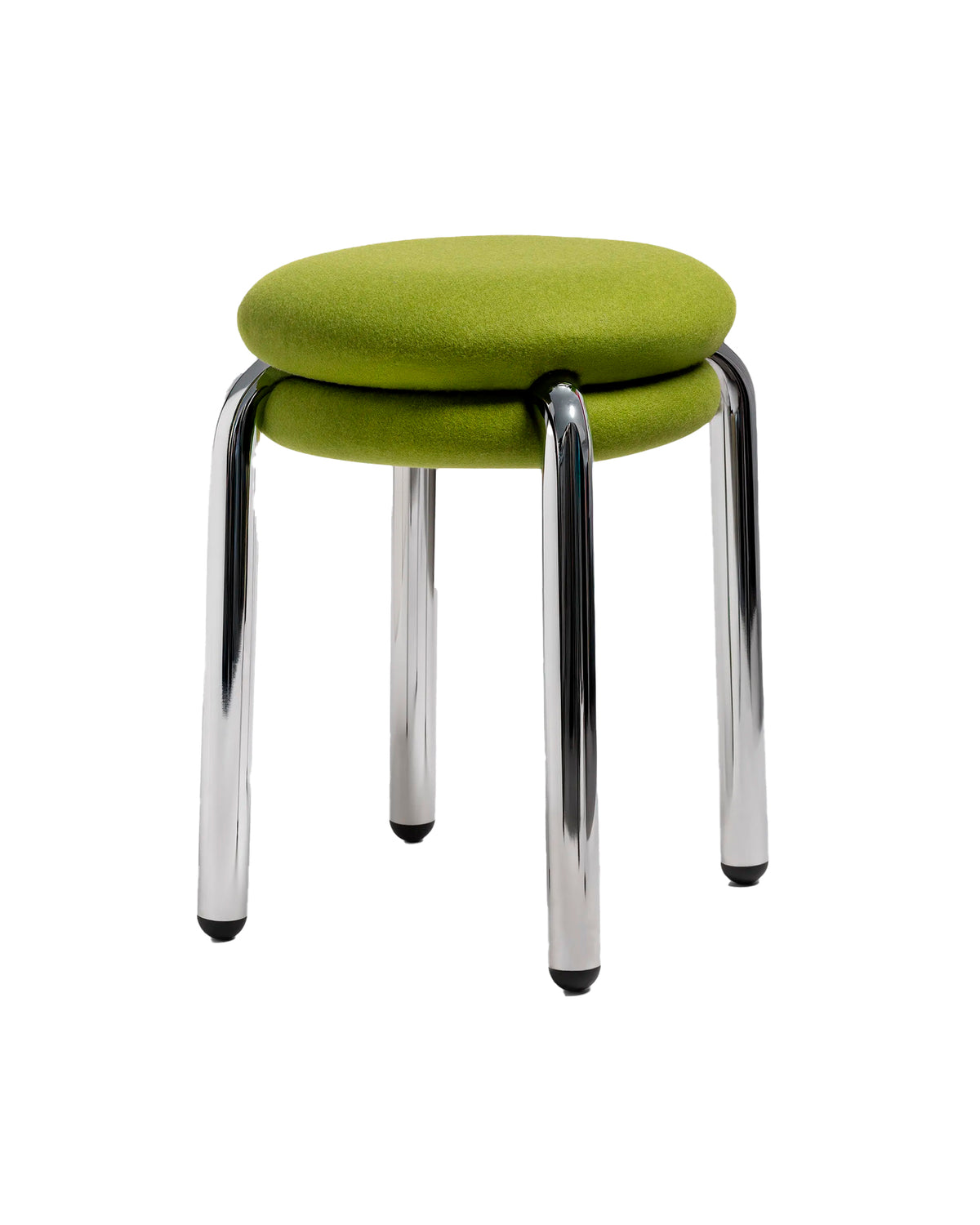 Stool Macaron Green/Chrome