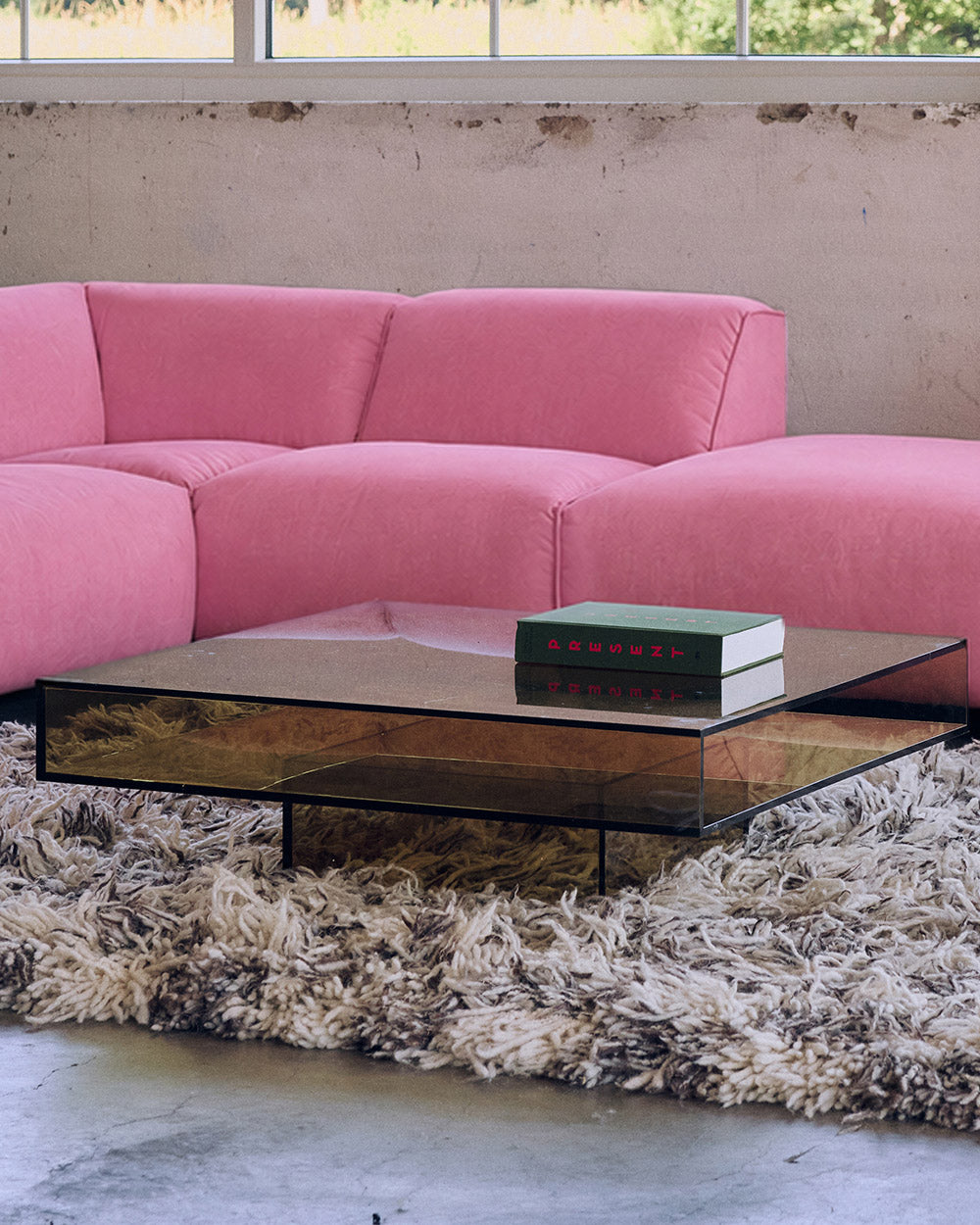 Acrylic Coffee Table Olive