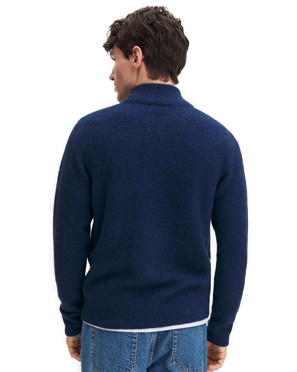 Andrew Yak Sweater Deep Blue