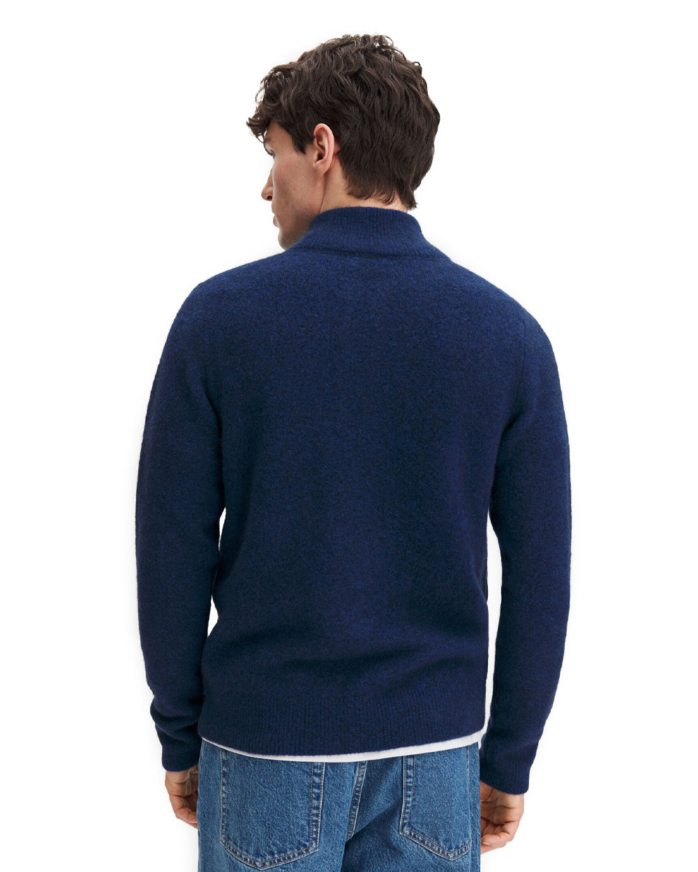 Andrew Yak Sweater Deep Blue