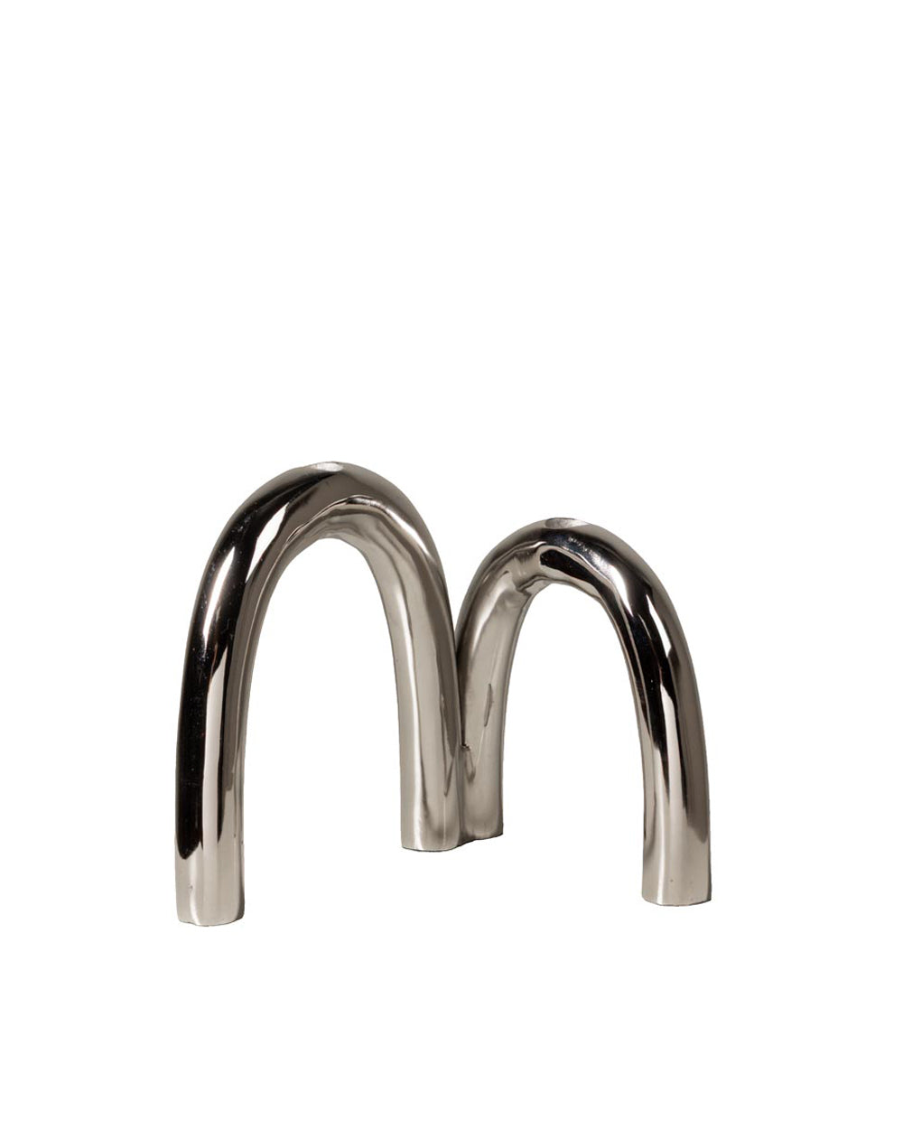 Anni Double Candle Holder Aluminium