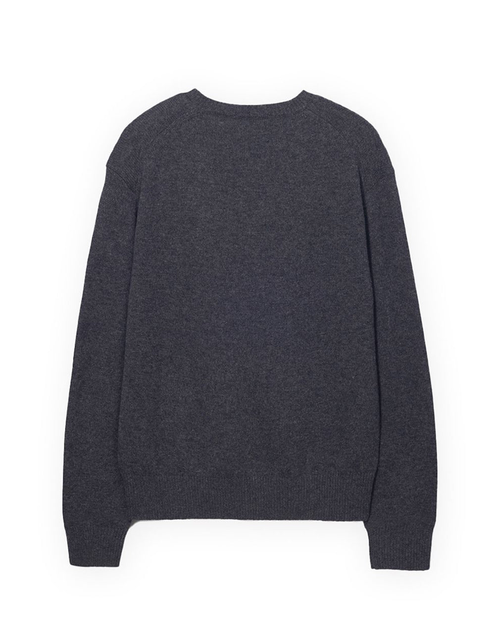 Cashmere V-Neck Sweater Charcoal Grey