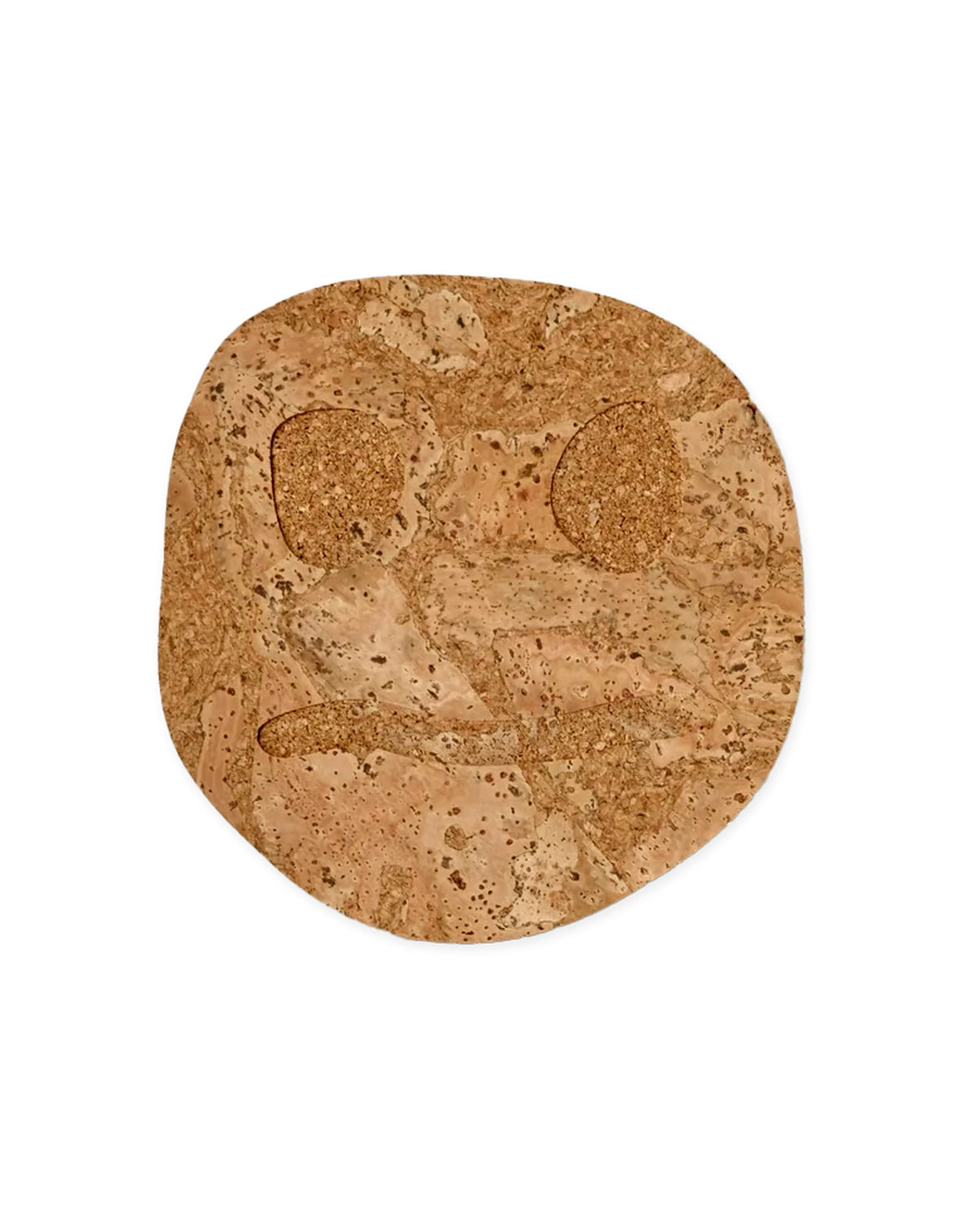 Cork Trivet Smiley Confused