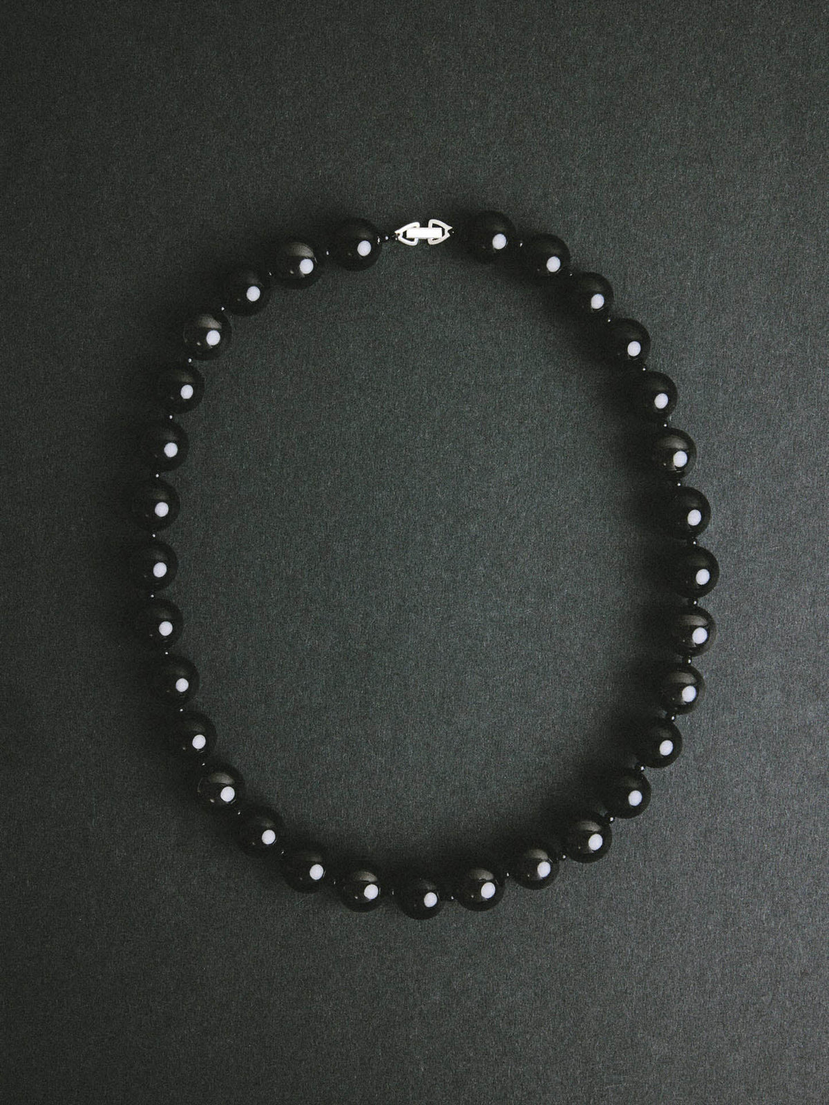 Dagny Stone Necklace Silver