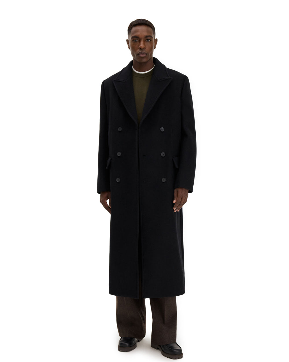 Damian Wool Coat Black