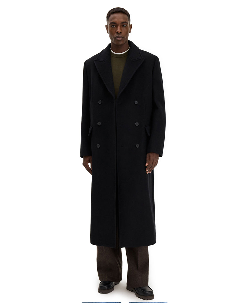 Damian Wool Coat Black
