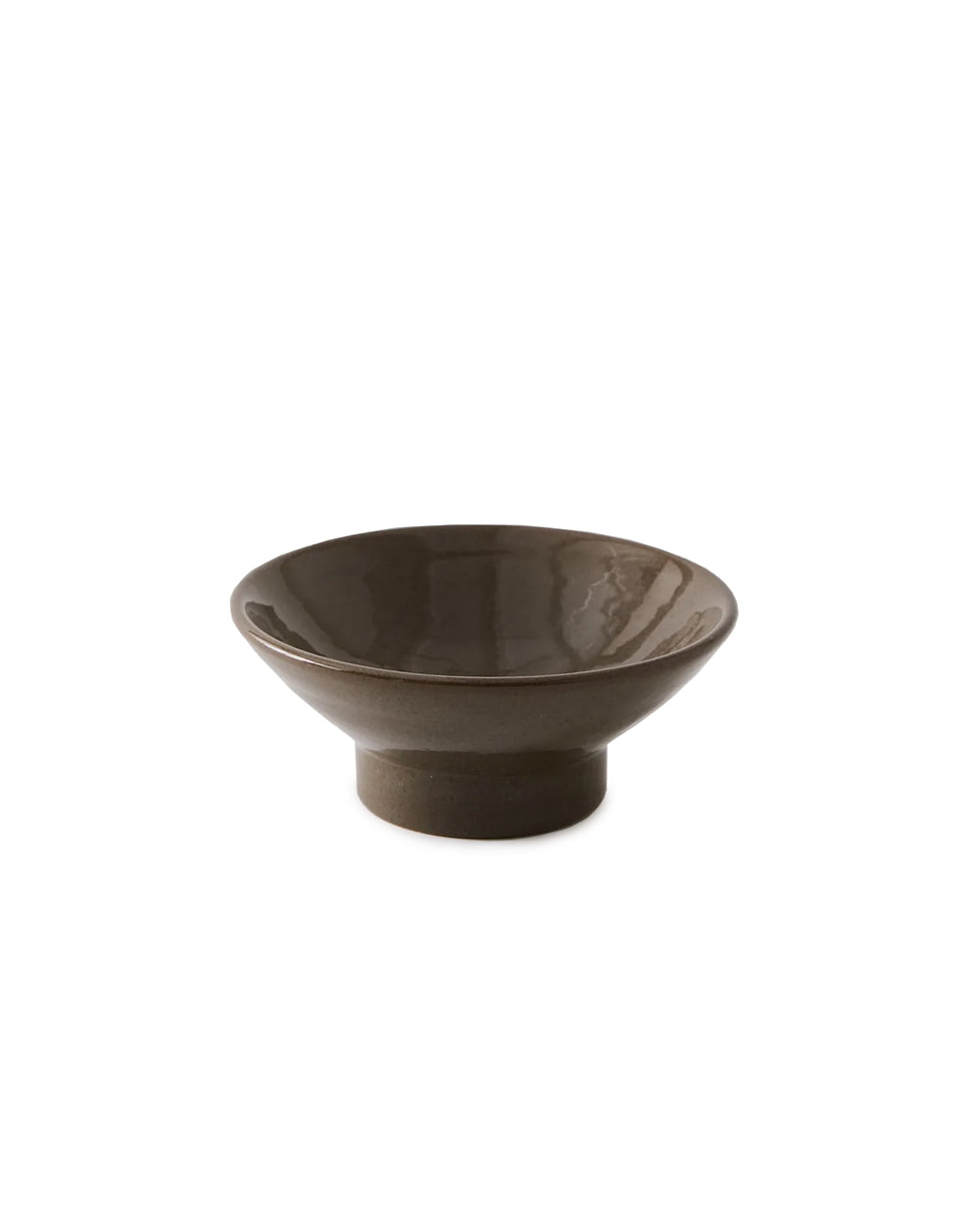 Elio Bowl On Foot Dark Brown