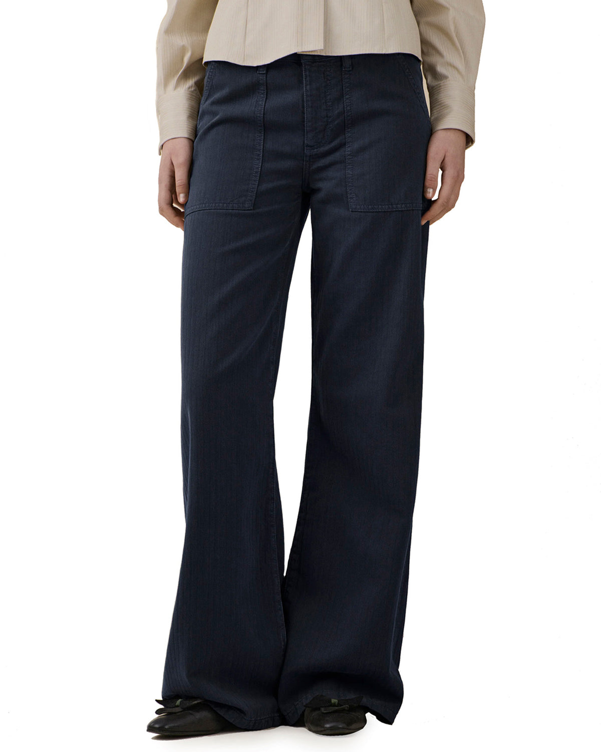Guell Trousers Chevron Blue Black