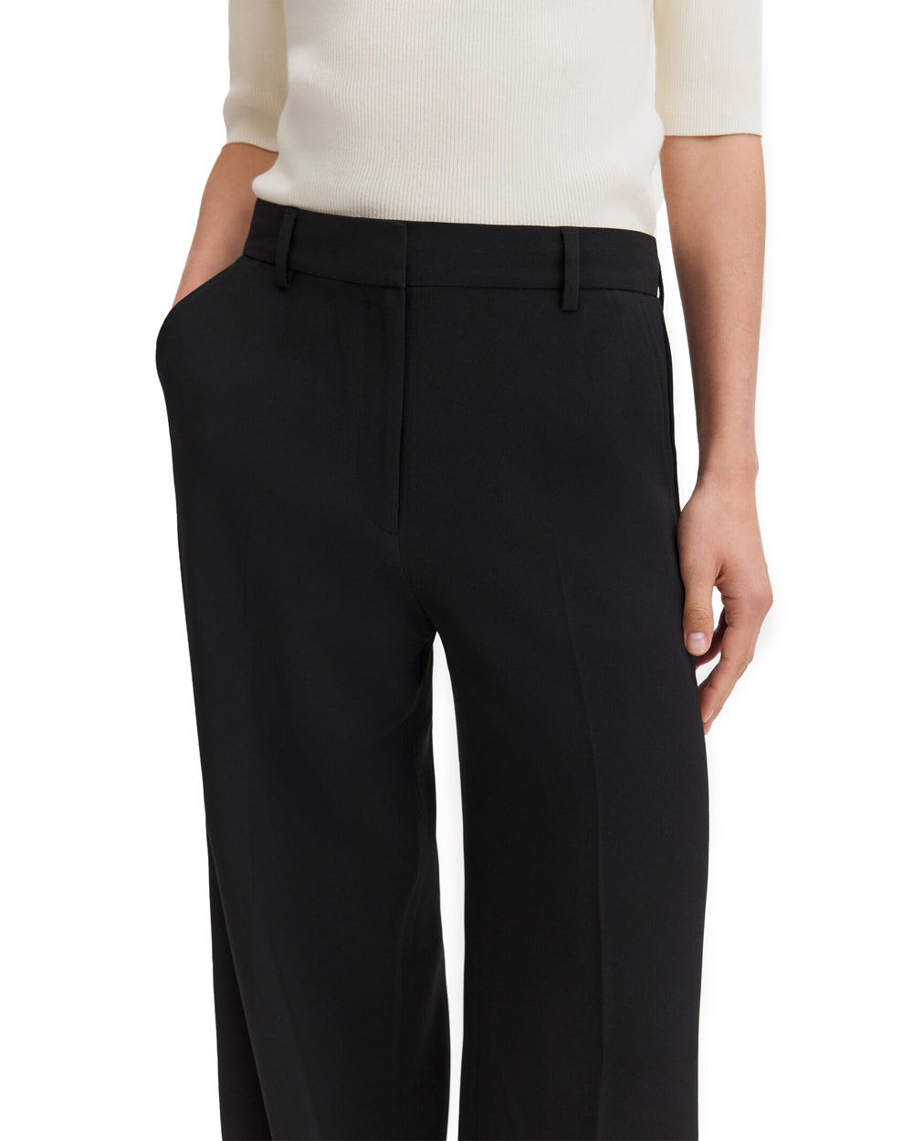 Harlow Drapey Trousers Black