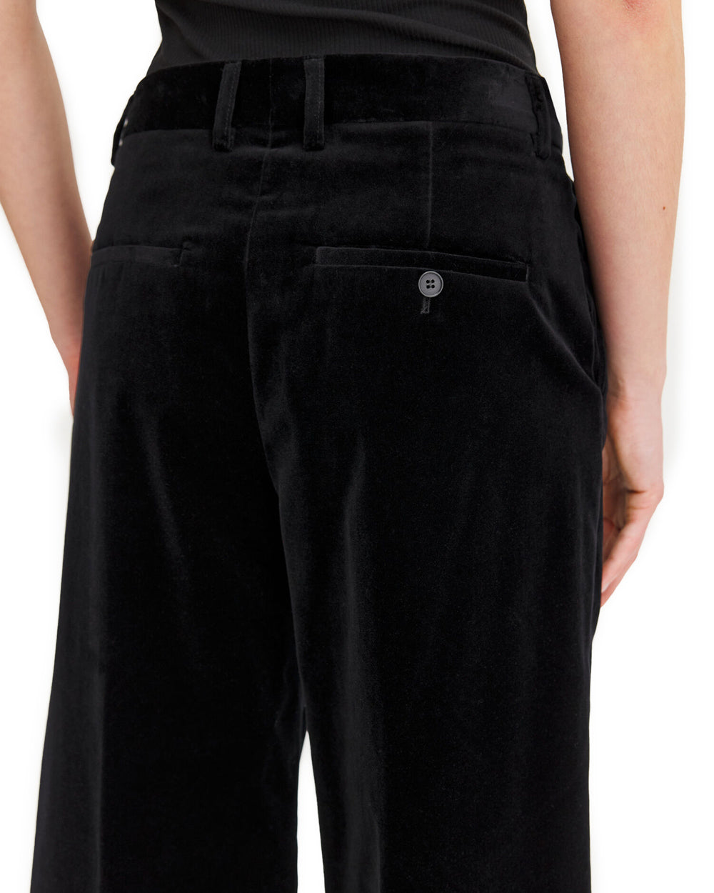 Harlow Velvet Trousers Black