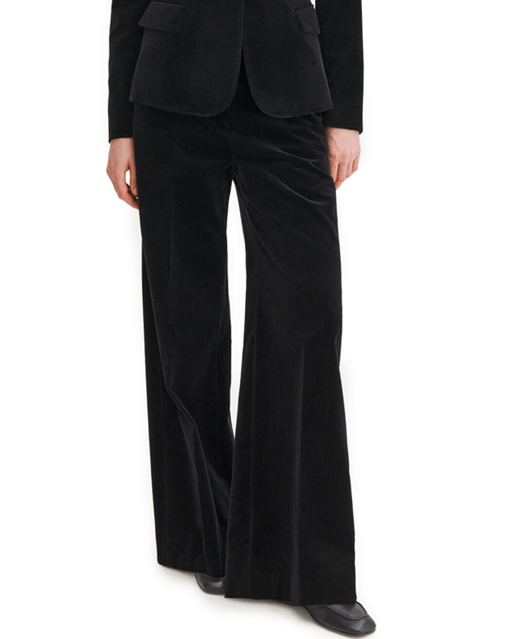 Harlow Velvet Trousers Black