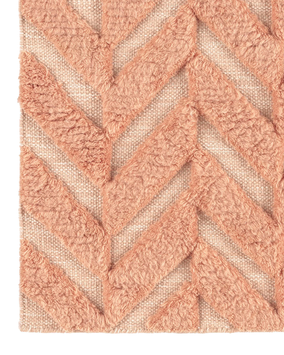 Herringbone Rug Salmon