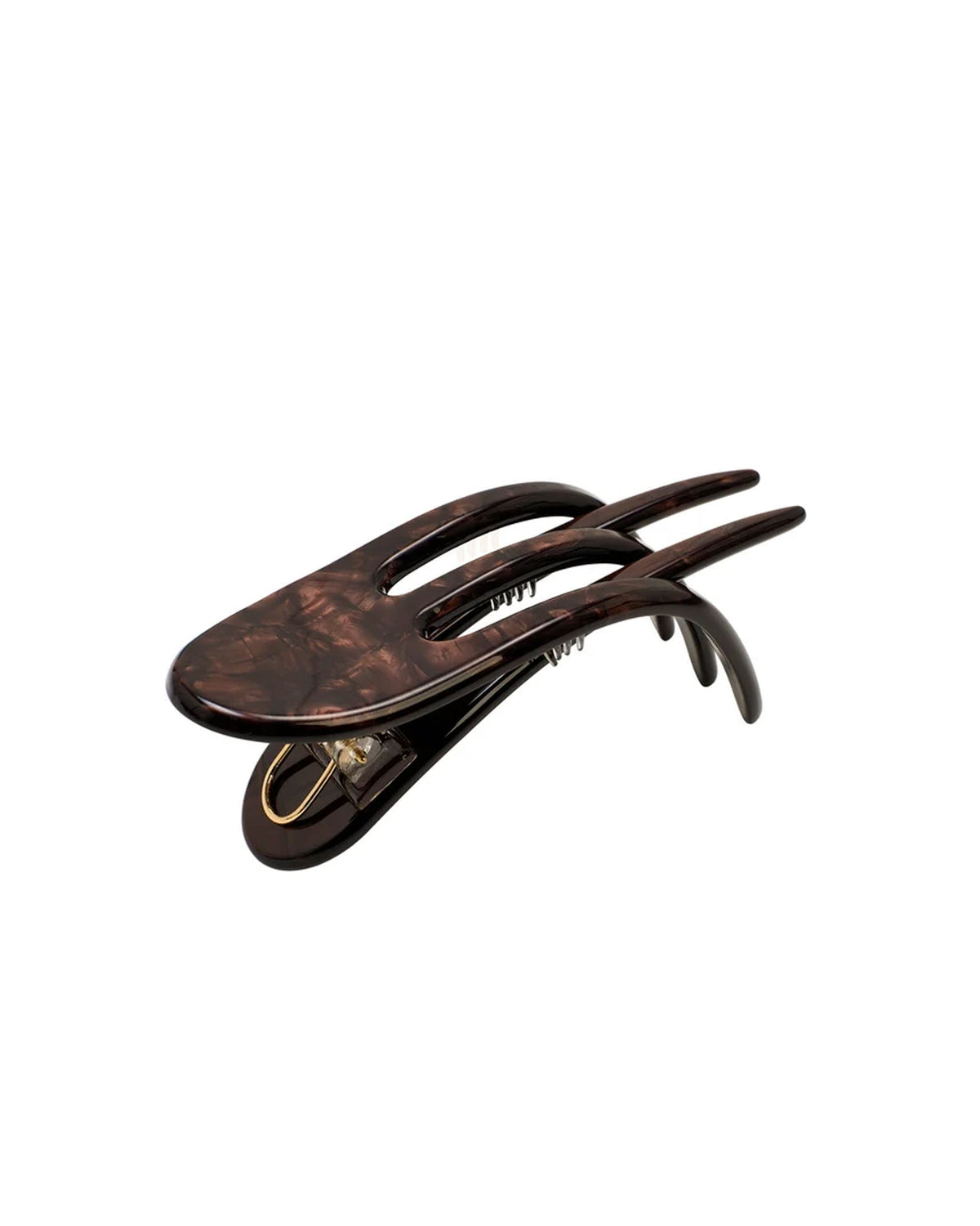 Julie Flat Claw Dark Chocolate MOP