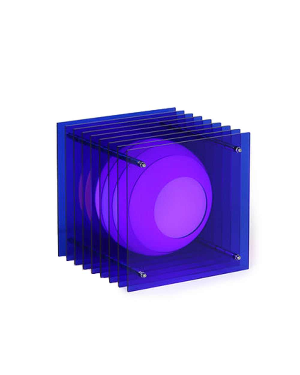 LOP Small Square Table Lamp Blue