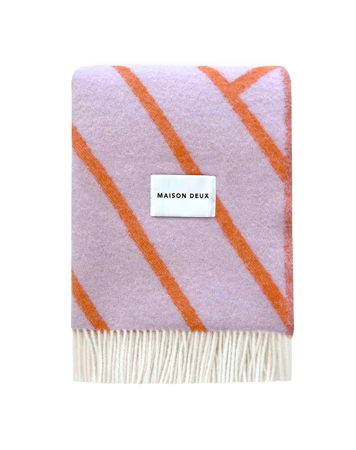 Lines Blanket Lilac/Orange