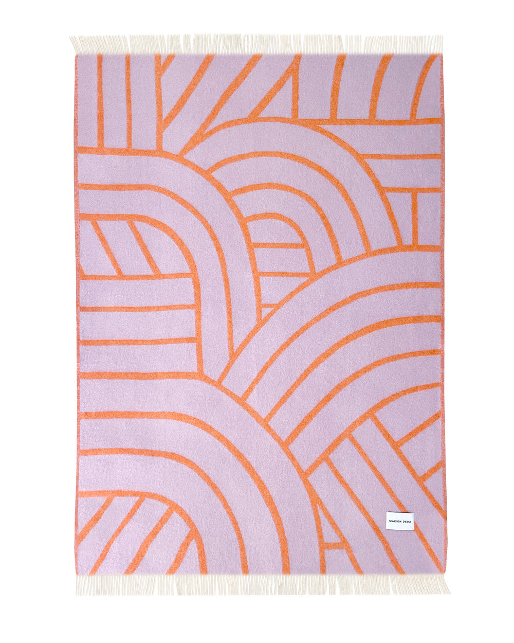 Lines Blanket Lilac/Orange