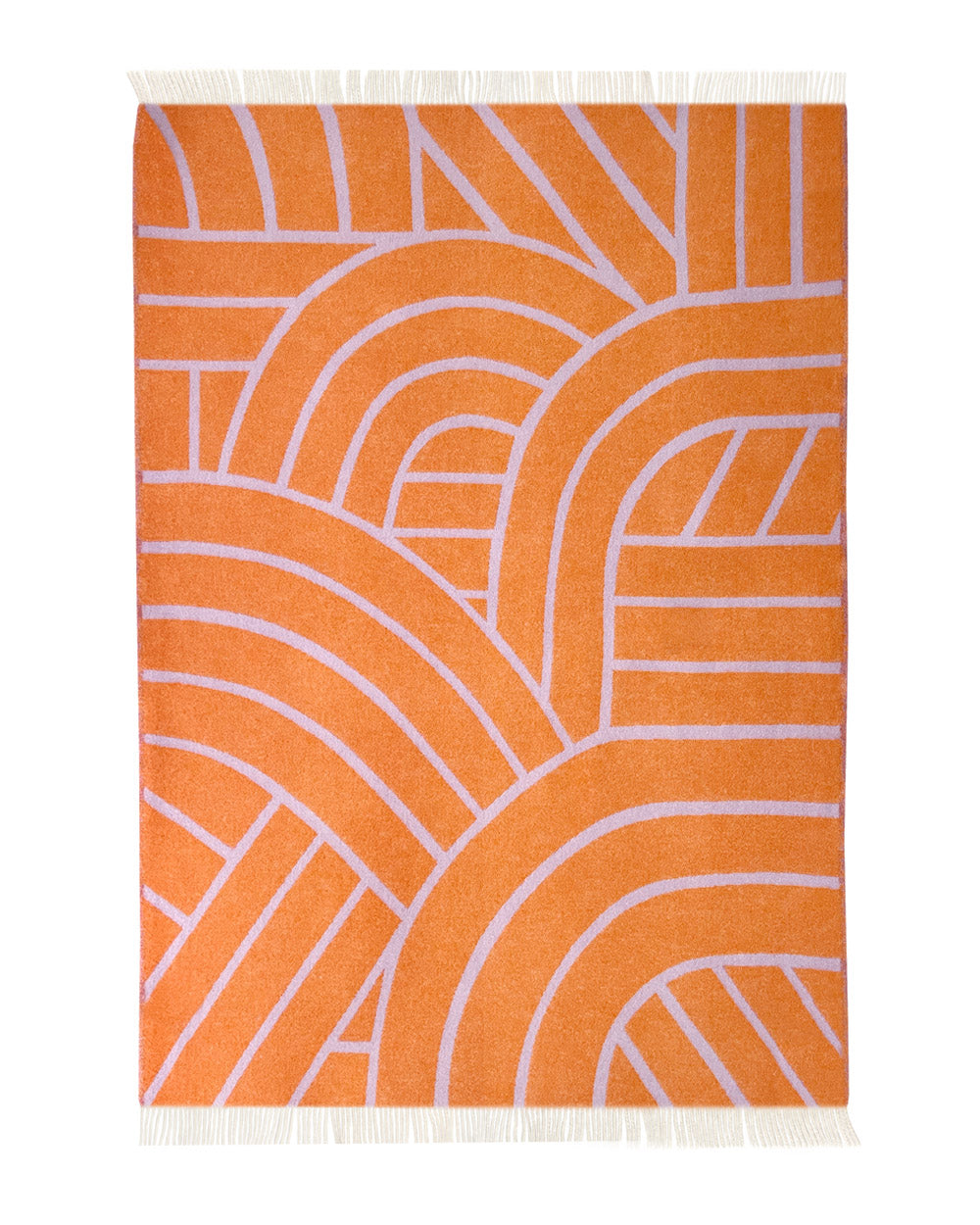 Lines Blanket Lilac/Orange