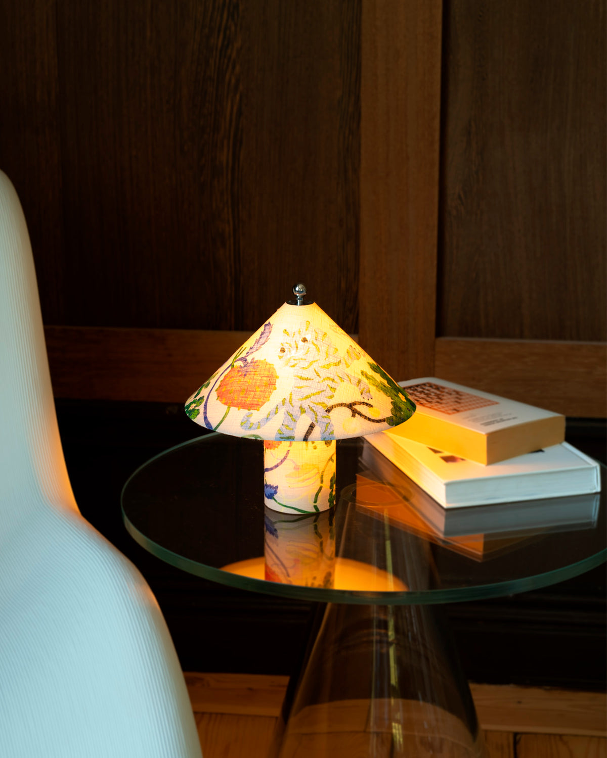 Loulou Lamp Portable Linen Garden