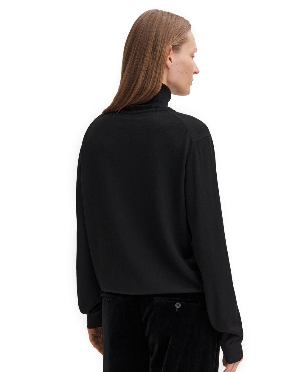 Merino Turtleneck Sweater Black