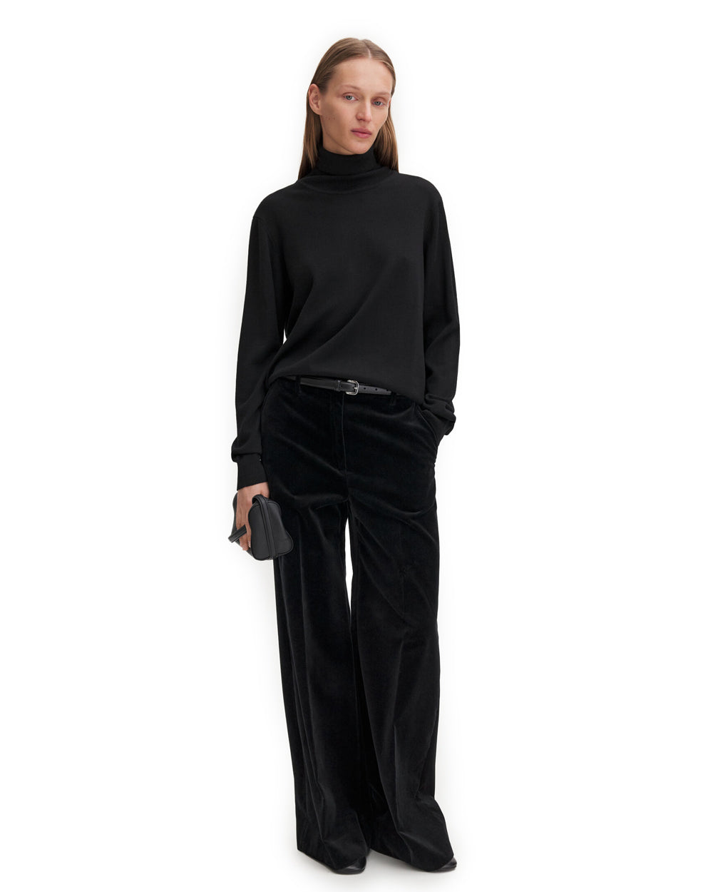 Merino Turtleneck Sweater Black