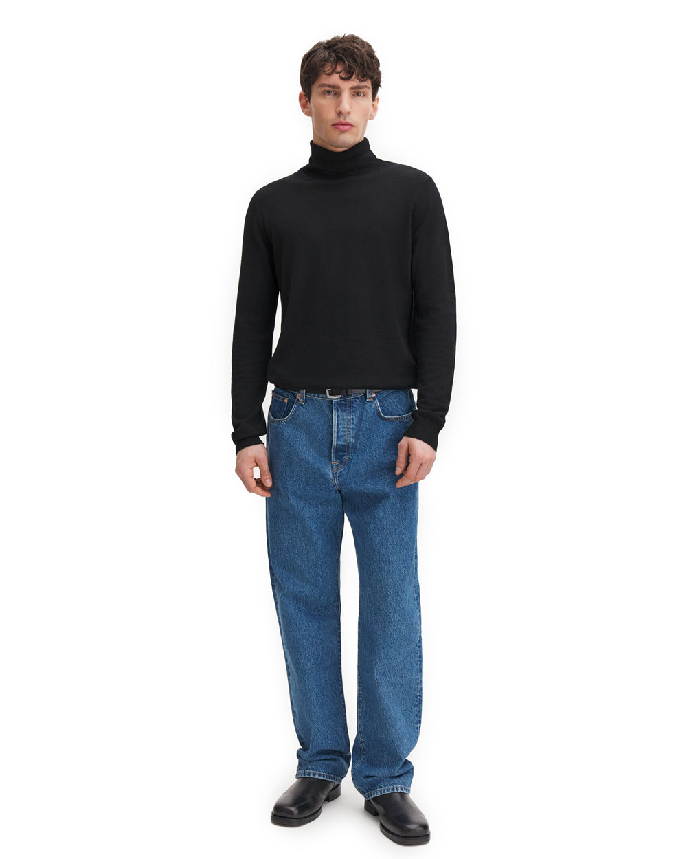 Merino Turtleneck Sweater Black