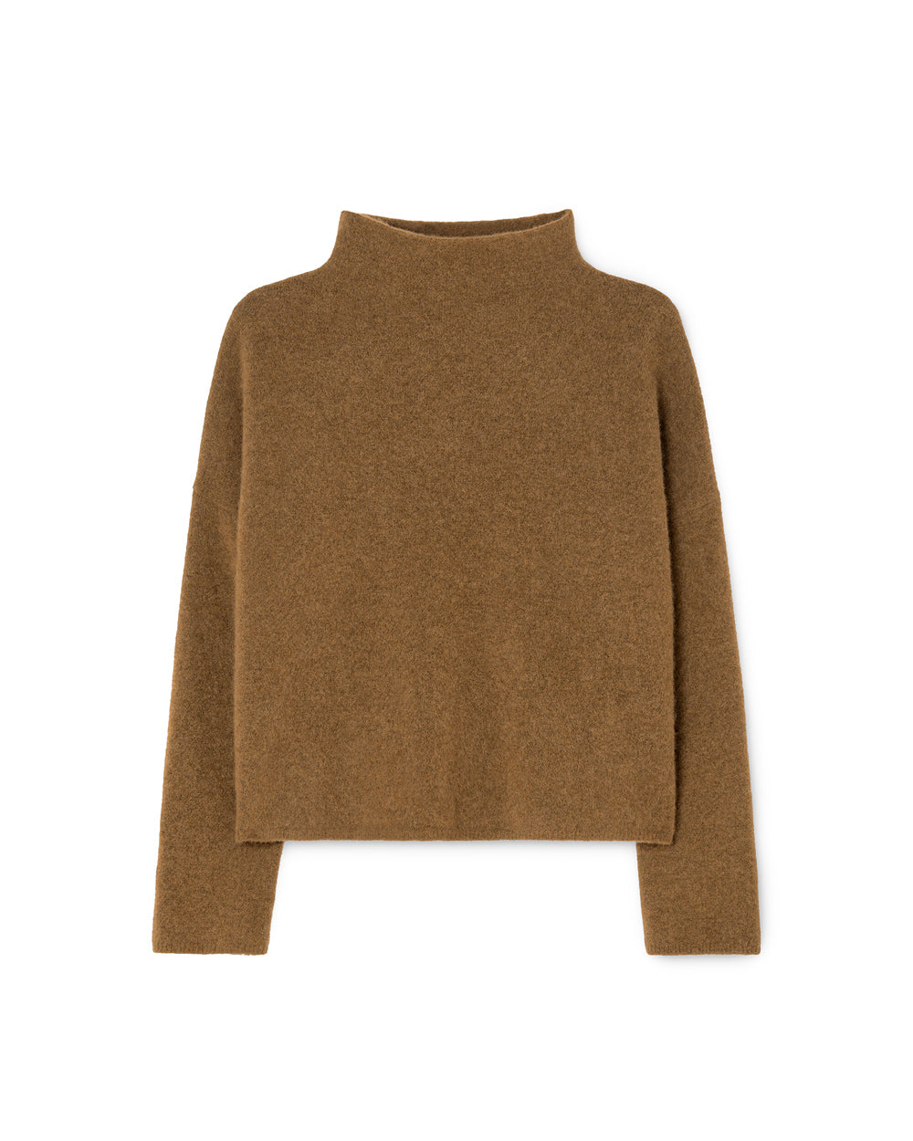 Mika Yak Funnelneck Sweater Mid Brown