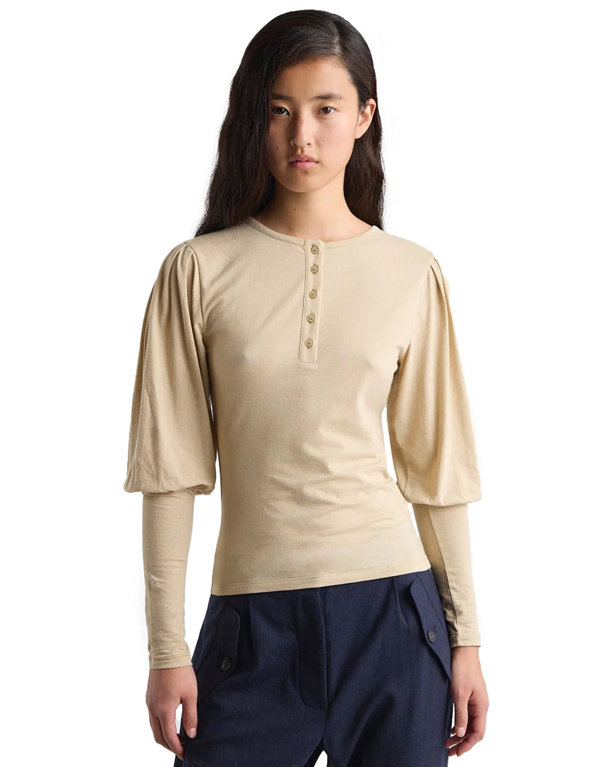 Rafaga Long Sleeve Top Beige