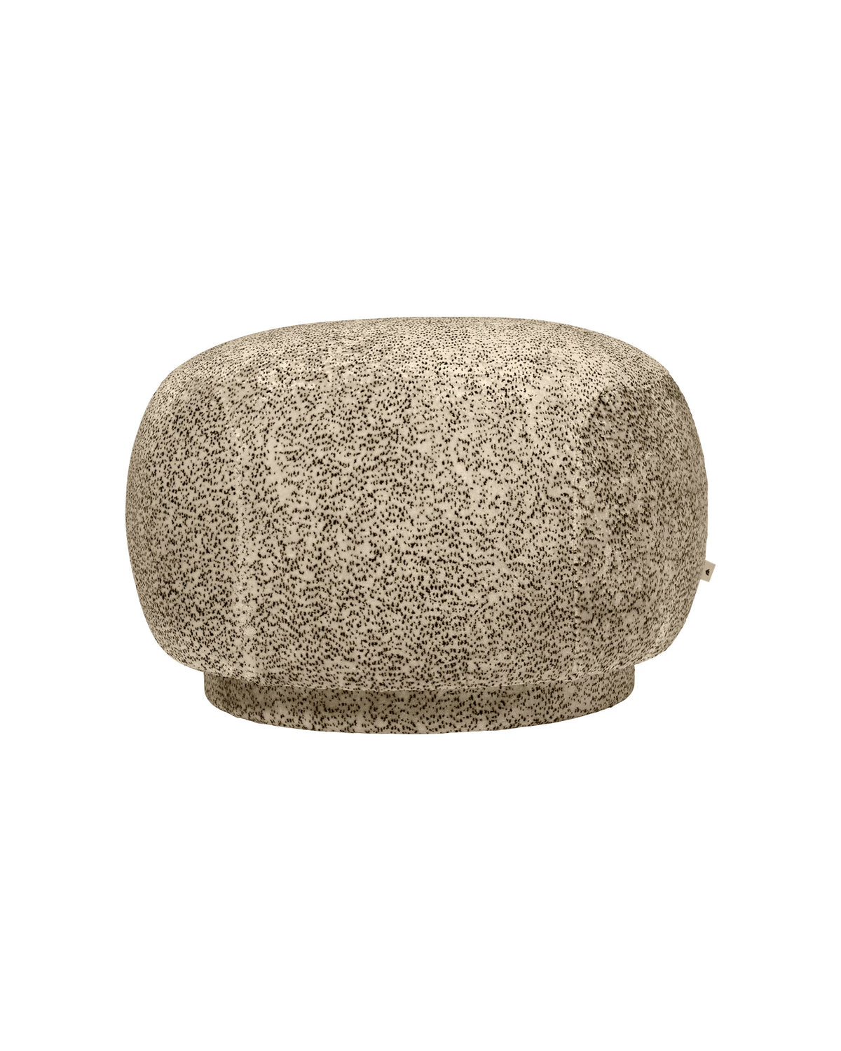 Rico Pouf Poppy Velvet Butter/Black