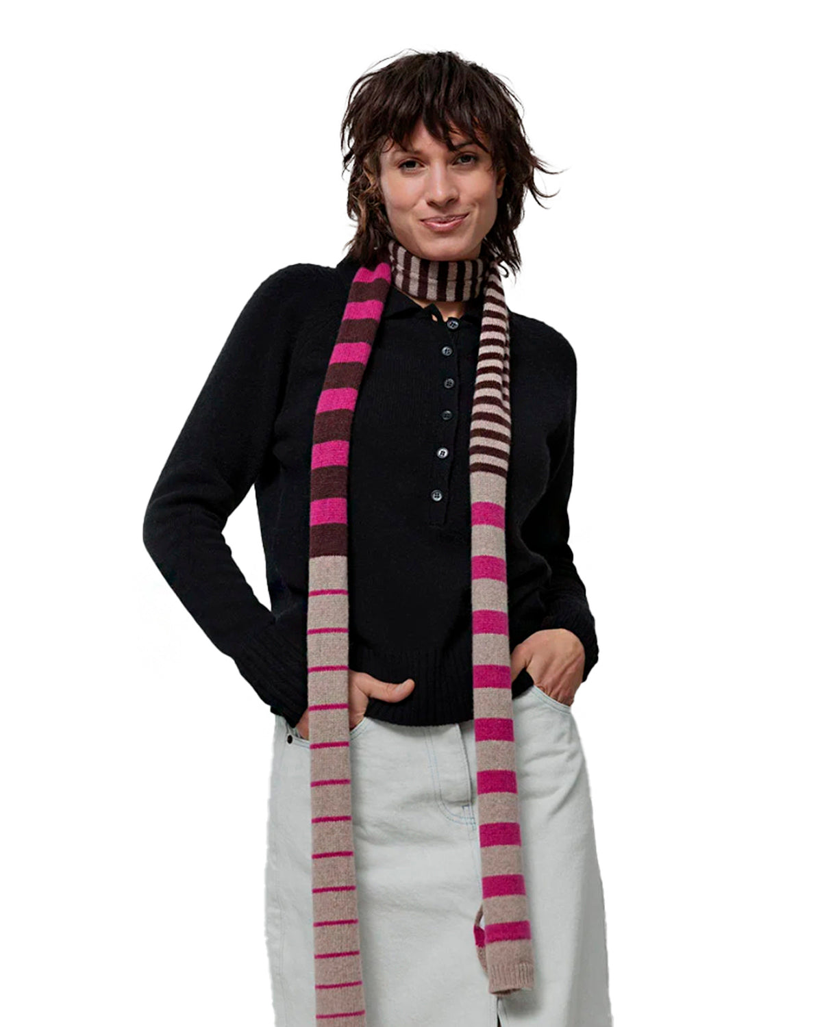 Rino Scarf Multicolor Beige