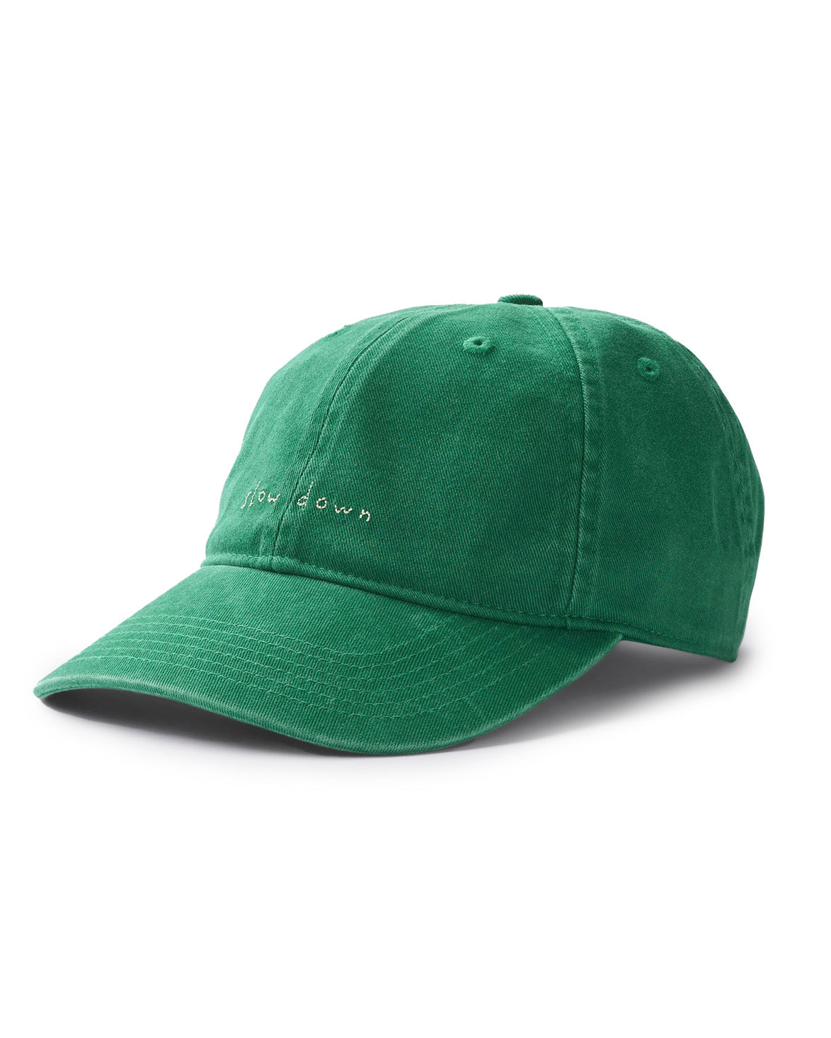 Slow Down Washed Cap Green